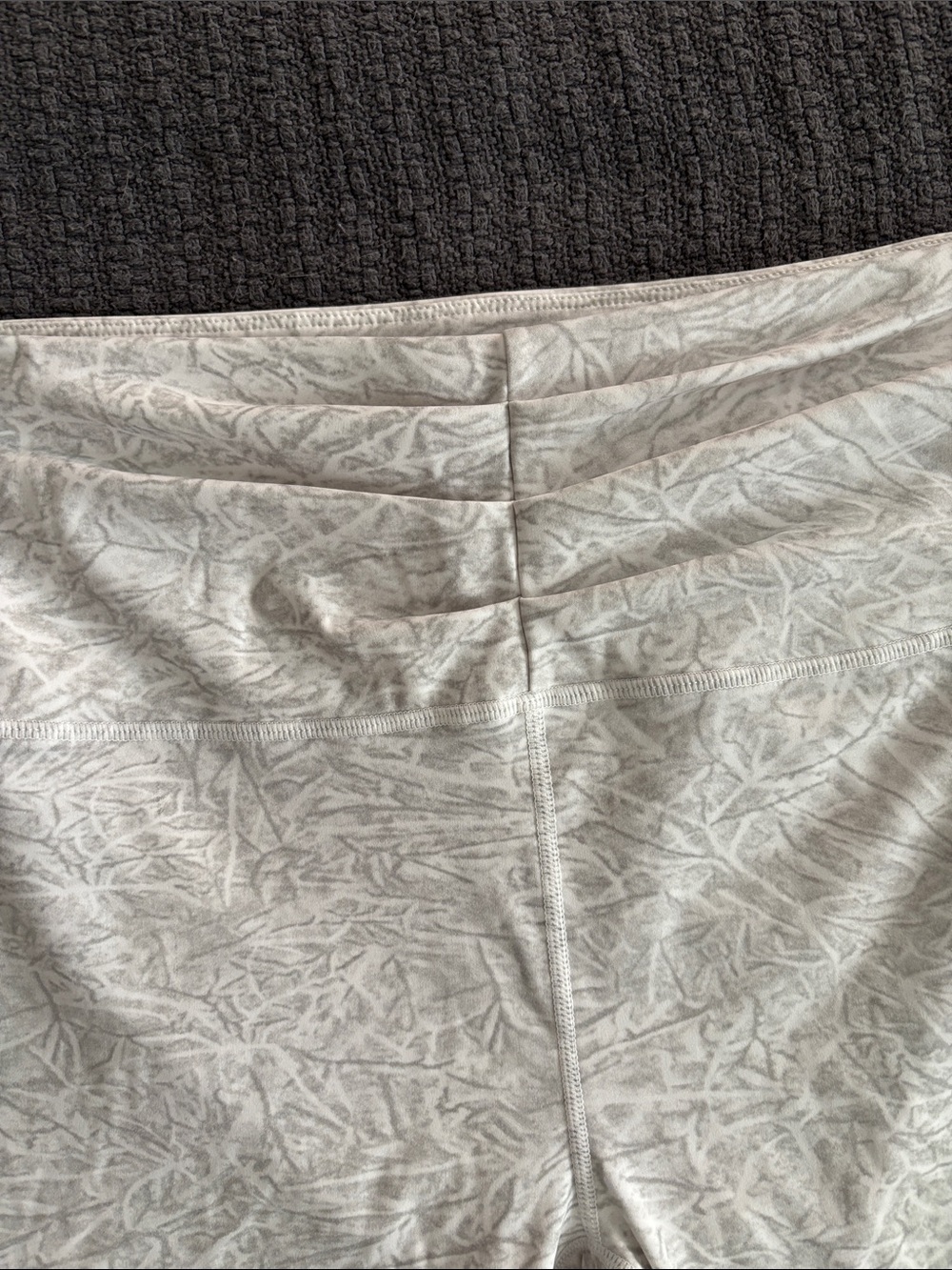 ZYIA active women’s Light Gray Printed Stretch Leggings - Picture 5 of 6